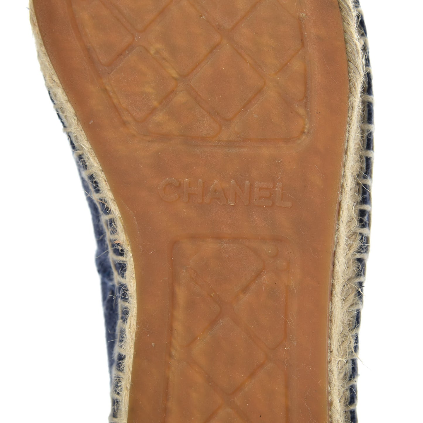 Linen CC Espadrilles 38 Blue Black