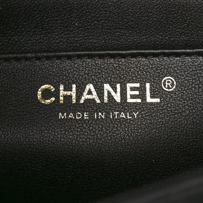 Chanel Lambskin Quilted Small Strass On Top Flap Bag Black 7 of 11