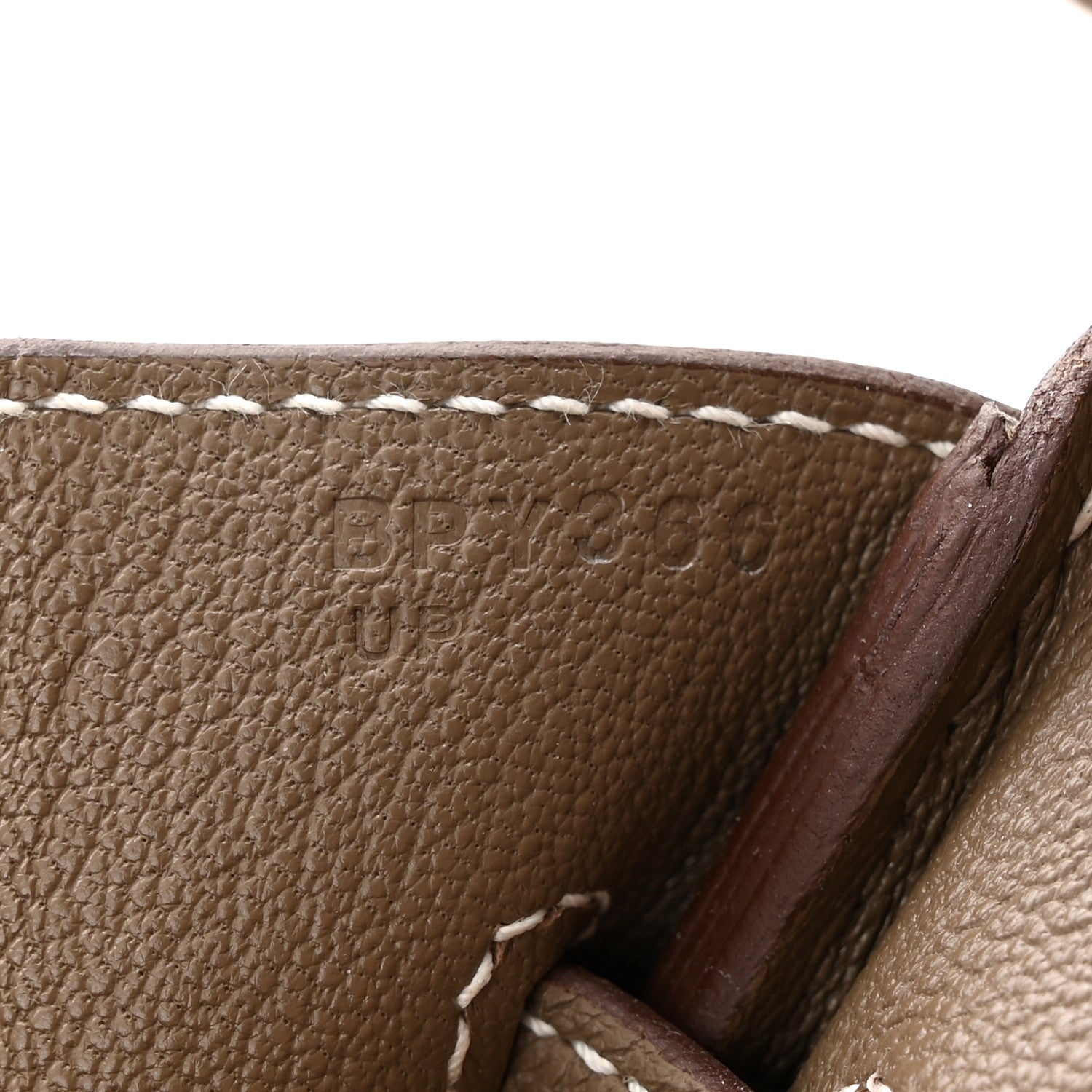 Hermes Togo Birkin 30 Etoupe 7 of 13