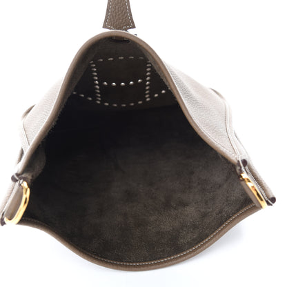 Hermes Taurillon Clemence Evelyne III PM Etoupe 5 of 12