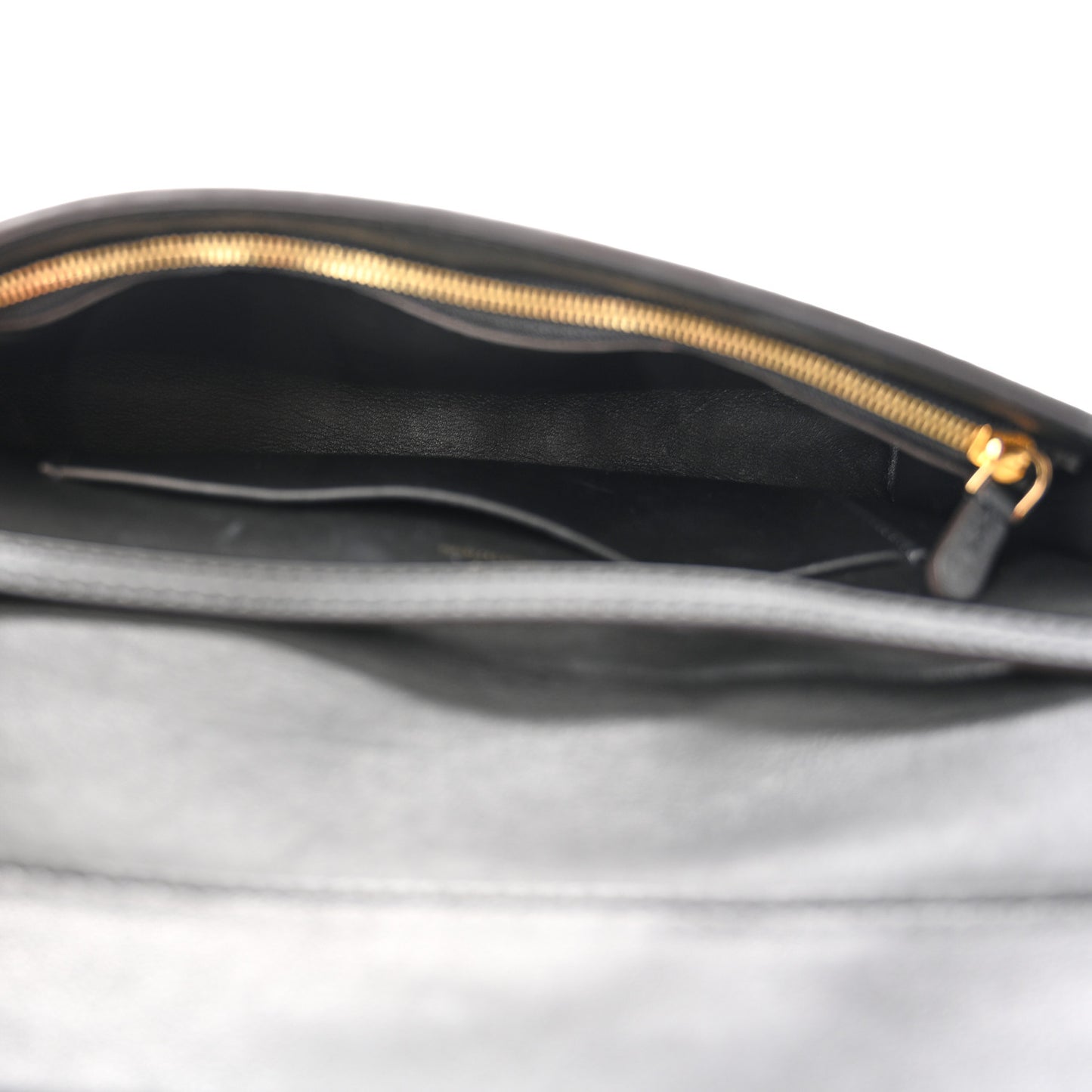 Calfskin Reverse Monogram Column Clutch