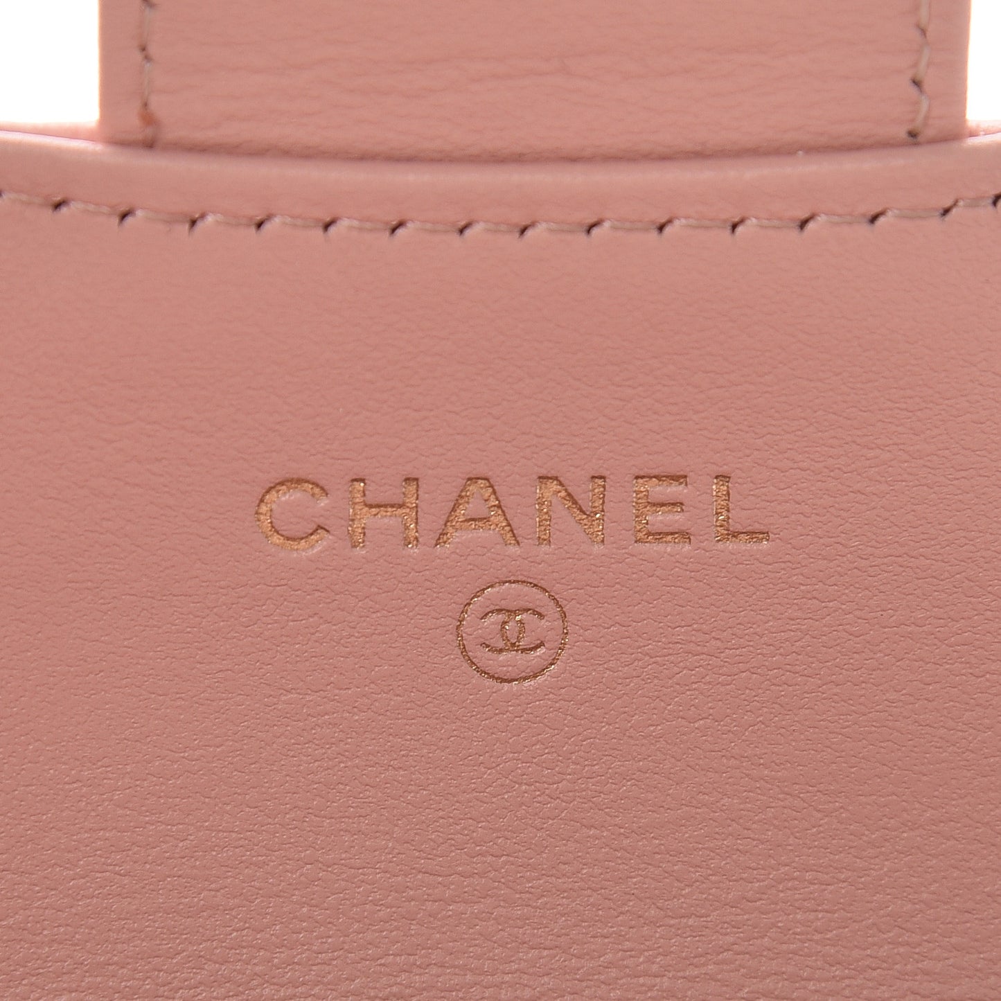 Aged Calfskin Quilted Reissue Flap Card Holder Pink