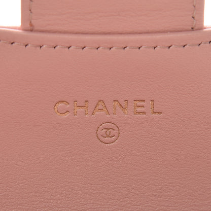 Chanel Aged Calfskin Quilted Reissue Flap Card Holder Pink 5 of 15
