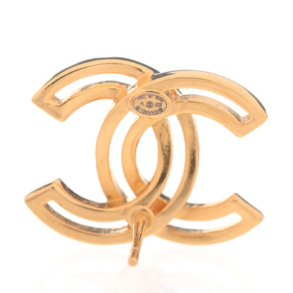 Chanel Metal Obazine CC Earrings Gold 4 of 4