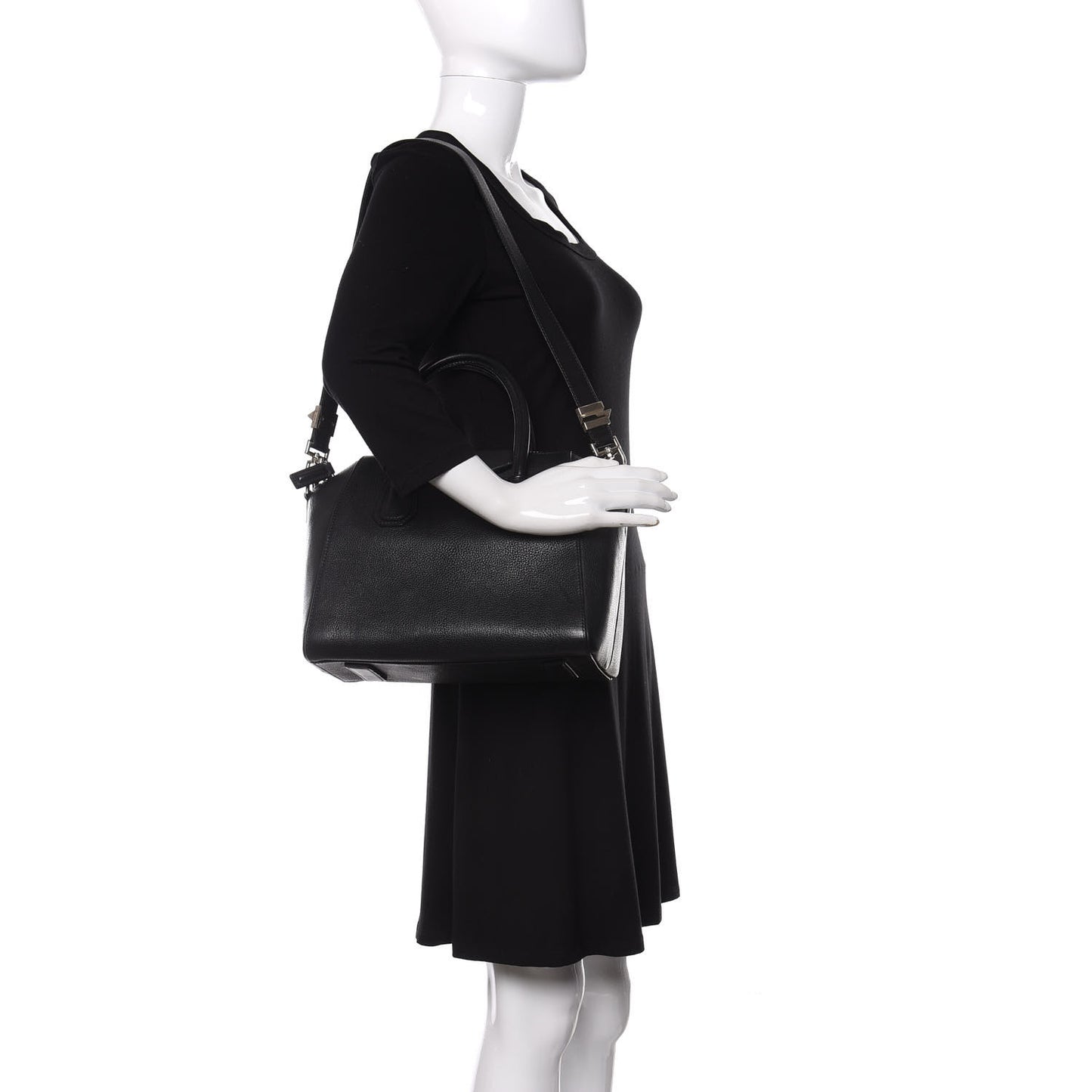 Sugar Goatskin Small Antigona Black