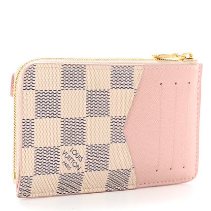 Louis Vuitton Damier Azur Recto Verso Card Holder Rose Ballerine 3 of 7