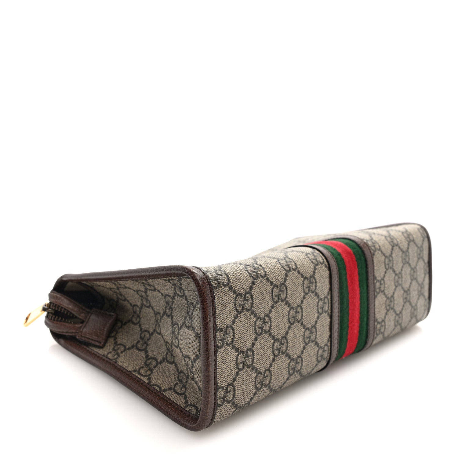 Gucci GG Supreme Monogram Web Ophidia GG Toiletry Case Beige New Acero 4 of 7