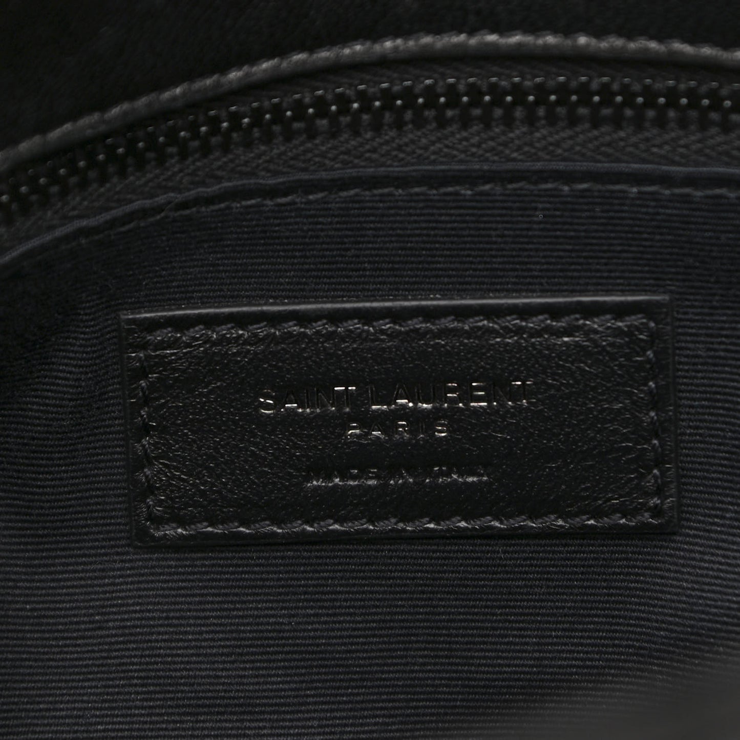 Lambskin Quilted Medium Loulou Puffer Monogram Chain Satchel Black