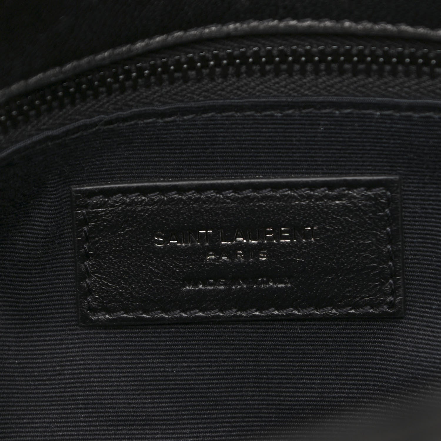 Saint Laurent Lambskin Quilted Medium Loulou Puffer Monogram Chain Satchel Black 6 of 10