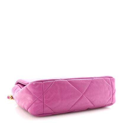 Chanel Lambskin Quilted Medium Chanel 19 Flap Purple 4 of 10