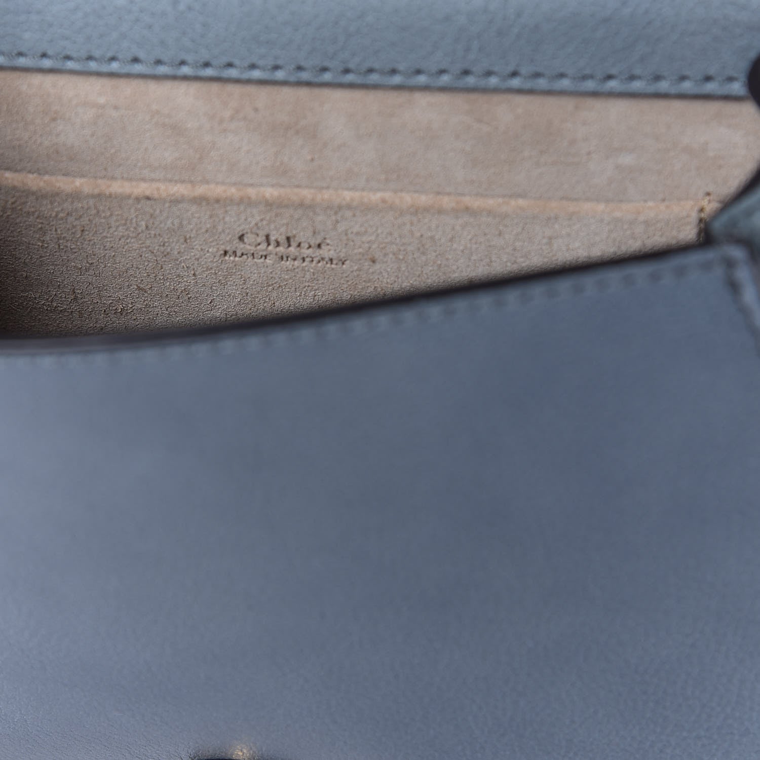 Chloe Calfskin Suede Small Nile Bracelet Bag Cloudy Blue 8 of 9