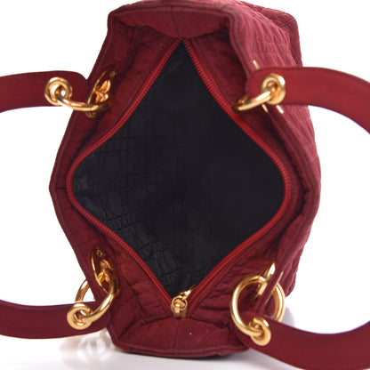 Christian Dior Nylon Cannage Medium Lady Dior Red 5 of 10