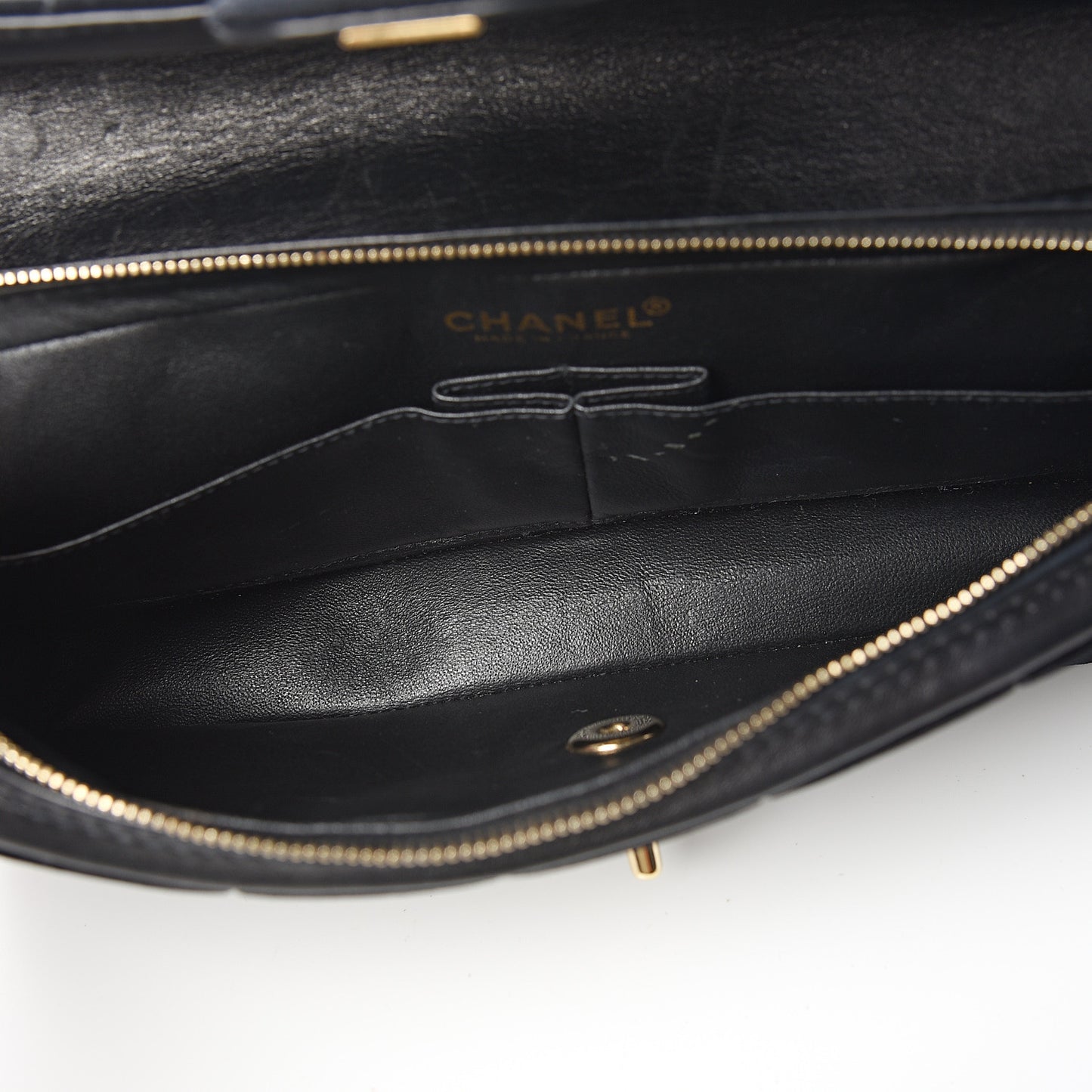Velvet Quilted East West Travel Flap Black
