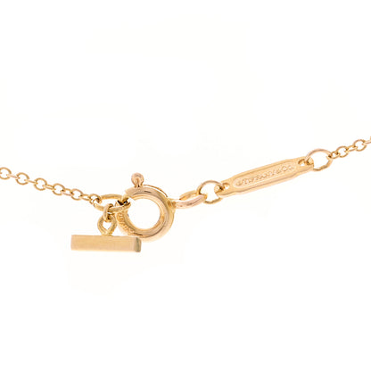 Tiffany 18K Rose Gold Diamond Mini T Smile Pendant Necklace 4 of 5