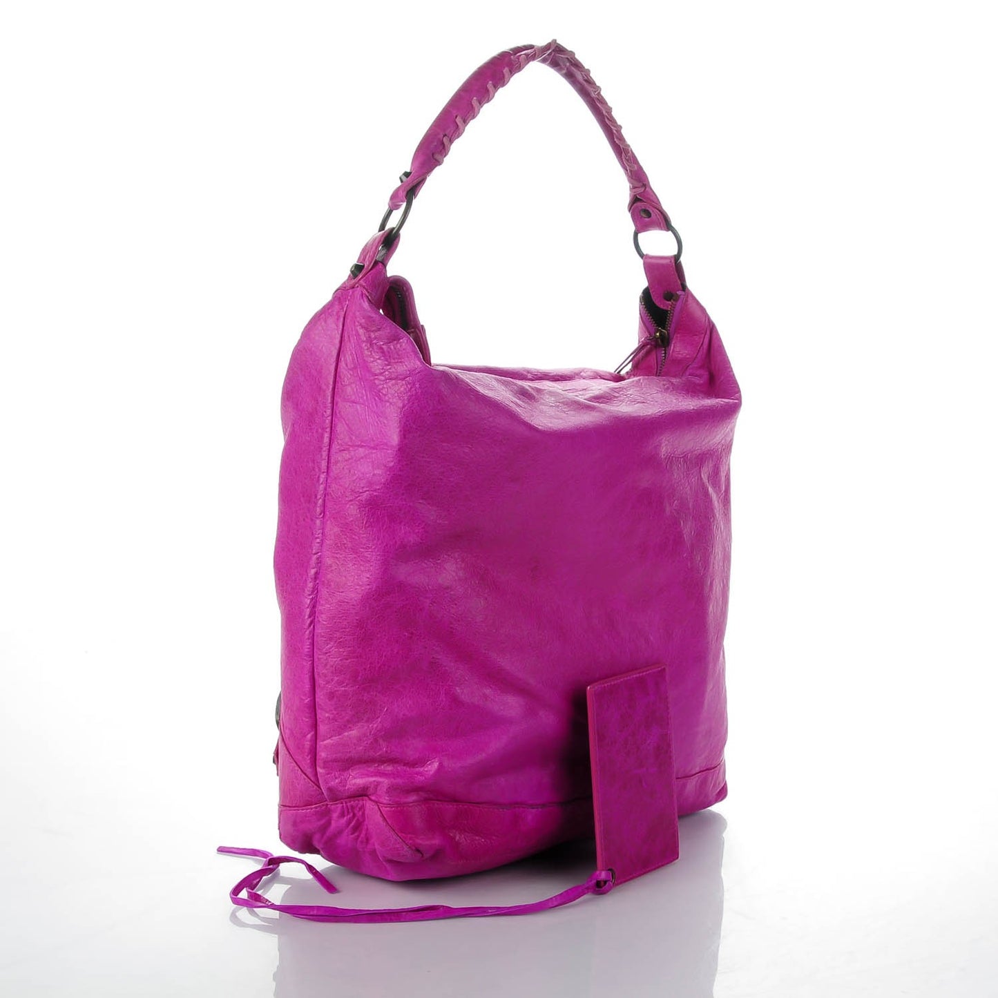 Agneau Classic Hardware Day Hobo Amethyst