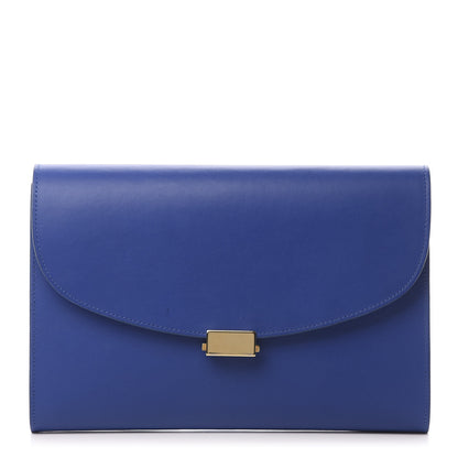 Mansur Gavriel Calfskin Envelope Flat Clutch Blue 1 of 11