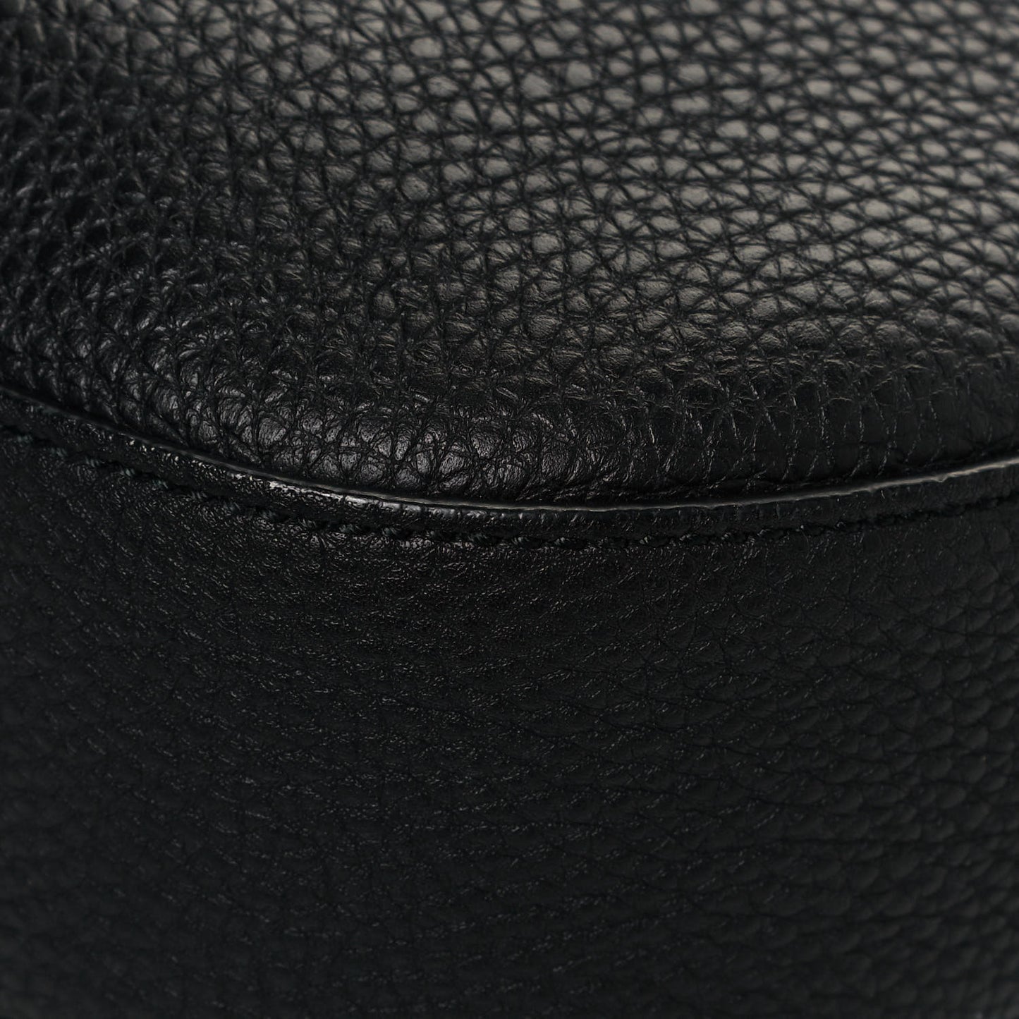 Soft Grained Calfskin Large Jackie Hobo Black