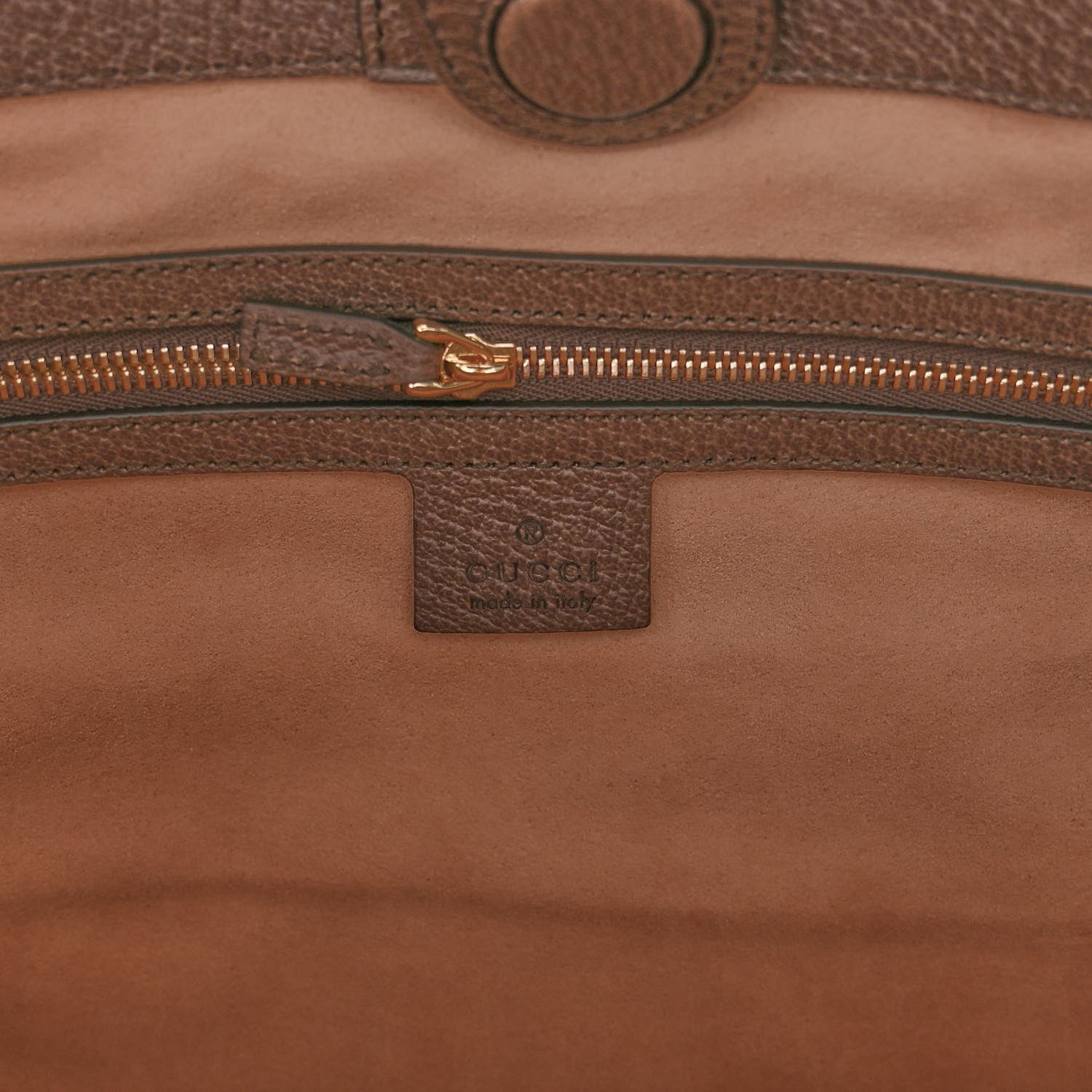 Gucci GG Supreme Monogram Textured Calfskin Web Medium Ophidia Shopping Tote Beige Ebony New Acero 5 of 8