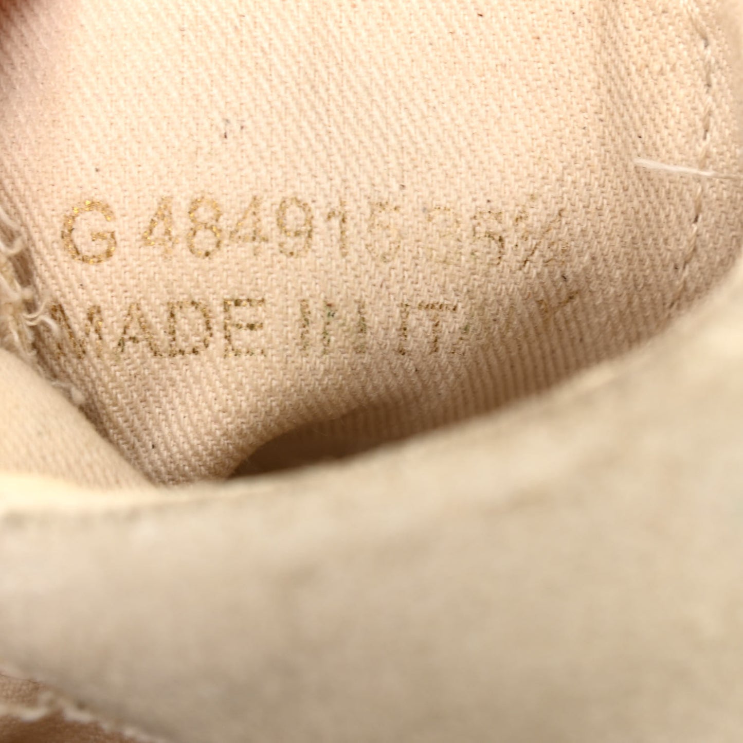 Distressed Canvas Smoking Forever High Top Sneakers 35.5 Milk Panna