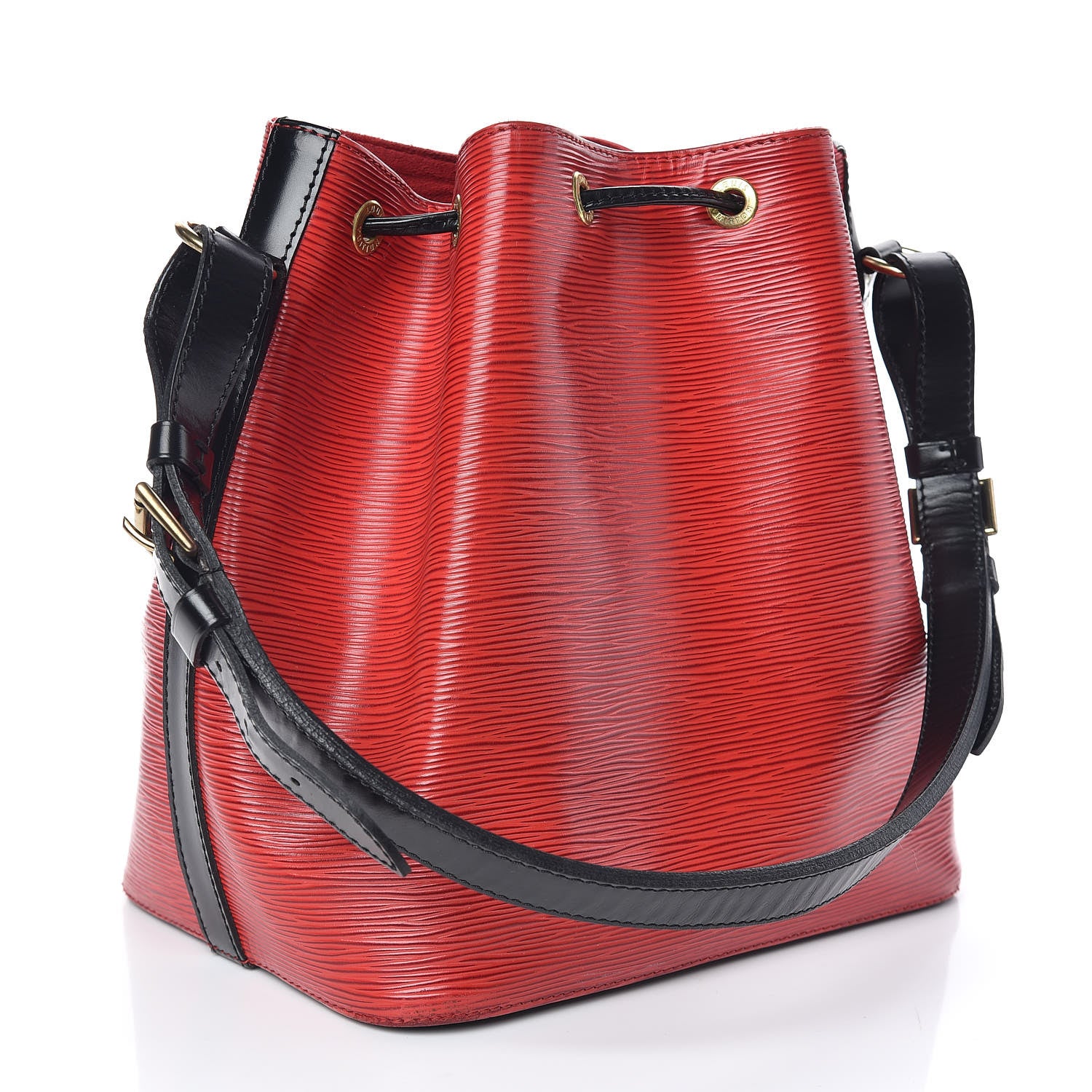 Louis Vuitton Epi Petit Noe Red Black 3 of 8