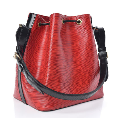Louis Vuitton Epi Petit Noe Red Black 3 of 8