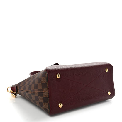 Louis Vuitton Damier Ebene Cuir Taurillon Hyde Park Fuchsia 4 of 9