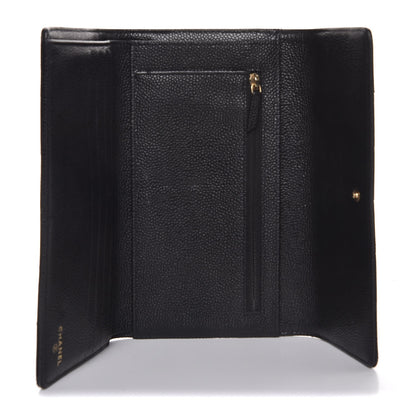 Chanel Caviar Quilted Flap Wallet Black 5 of 8