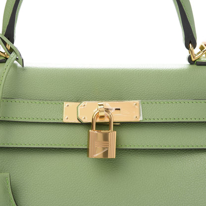 Hermes Evercolor Kelly Retourne 28 Vert Criquet 12 of 13