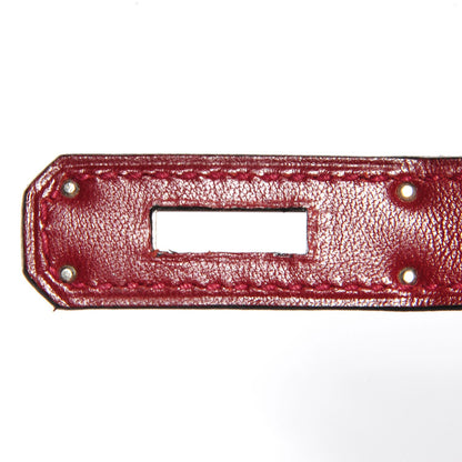 Hermes Toile Swift Birkin 30 Rouge H 11 of 24