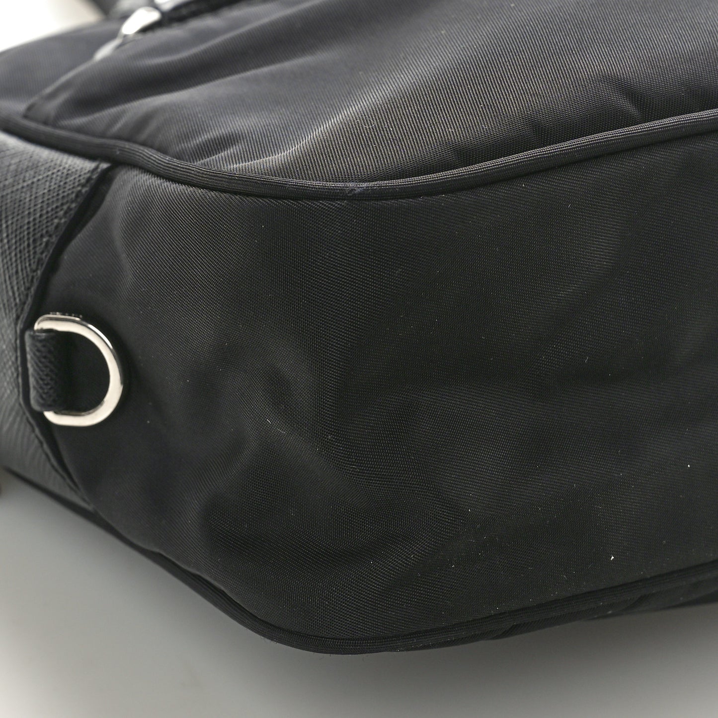 Tessuto Nylon Triangle Shoulder Bag Black