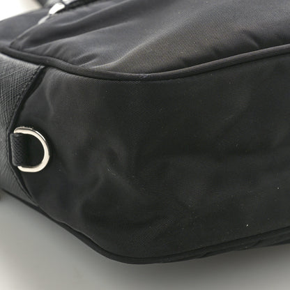 Prada Tessuto Nylon Triangle Shoulder Bag Black 9 of 10
