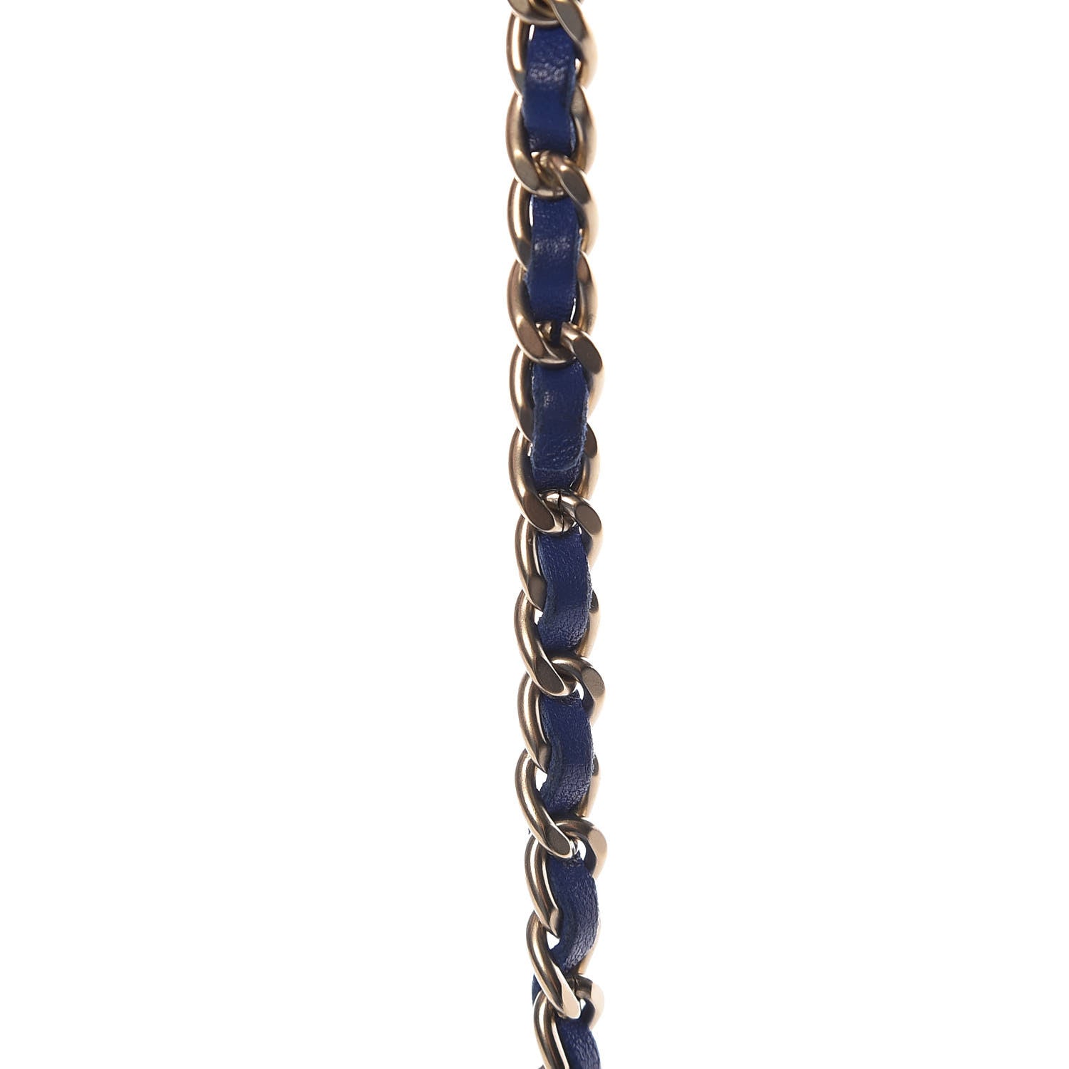 Chanel Lambskin Quilted Wallet On Chain WOC Blue Fonce 13 of 13