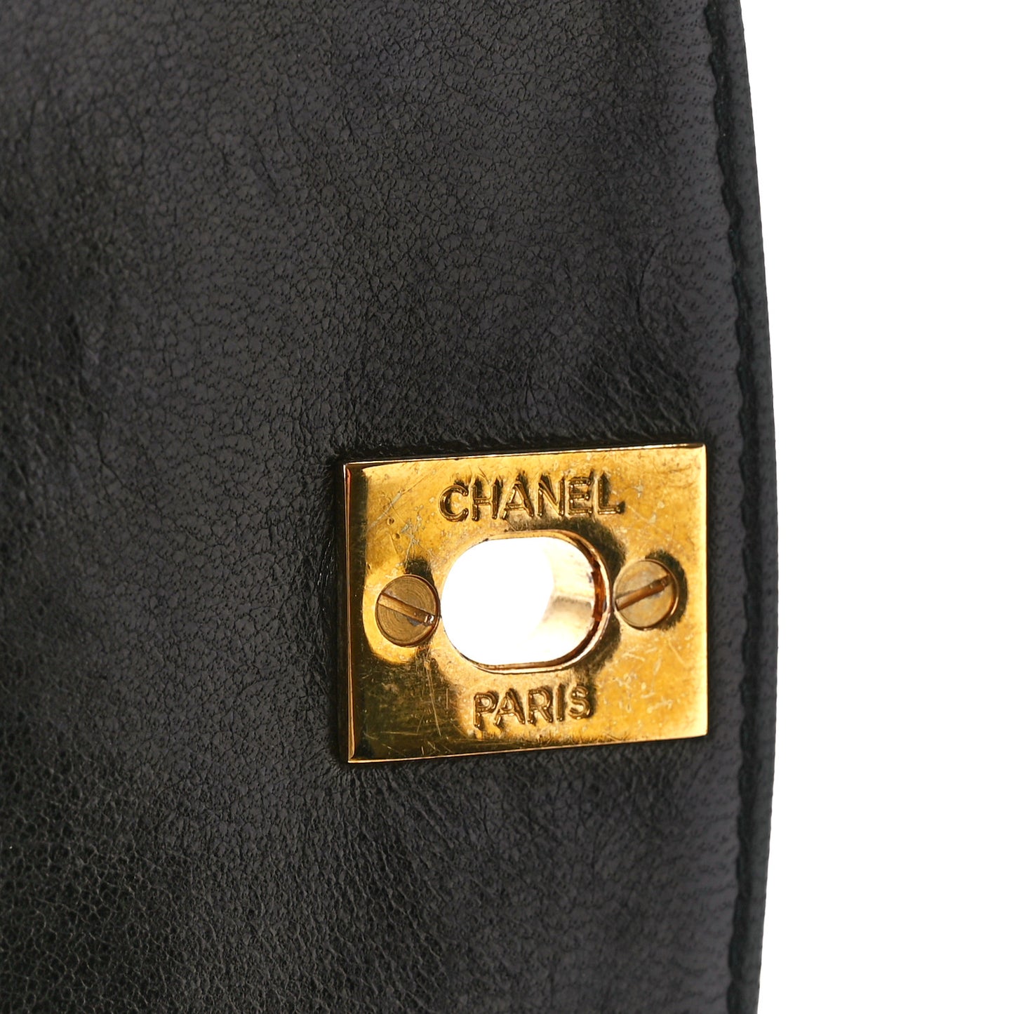Lambskin Quilted Medium Single Flap Black