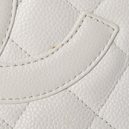 Chanel Caviar Quilted Grand Shopping Tote GST White 15 of 27