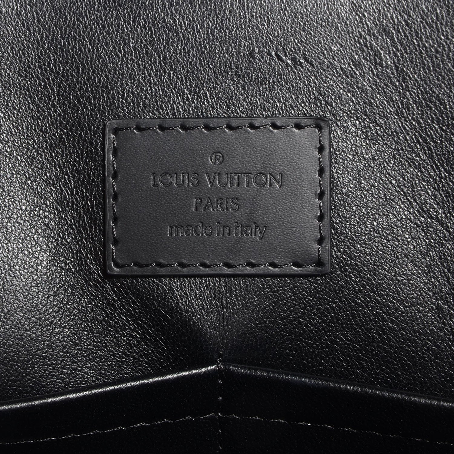 Louis Vuitton Lambskin Malletage Alma PM Black 6 of 7