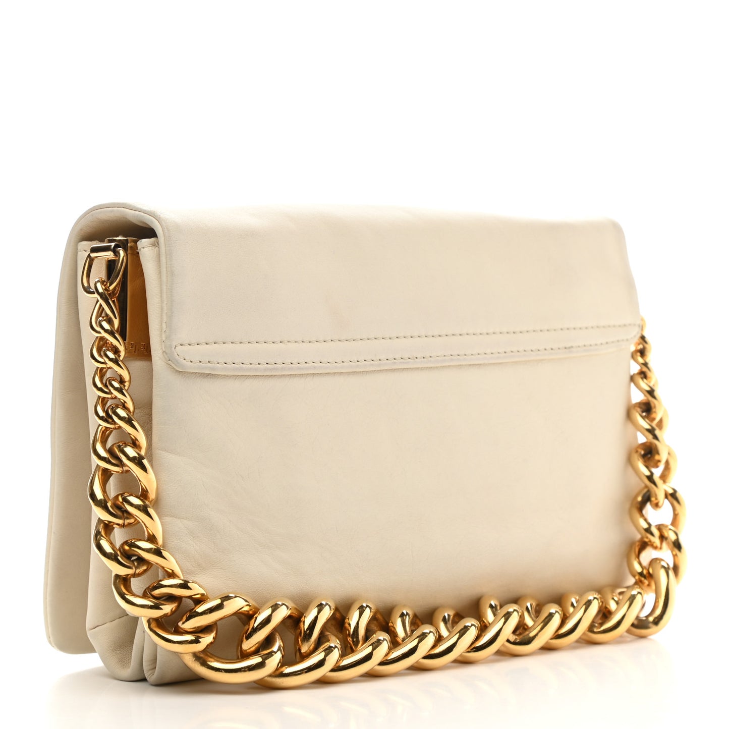 Nappa Palazzo Sultan Shoulder Bag White
