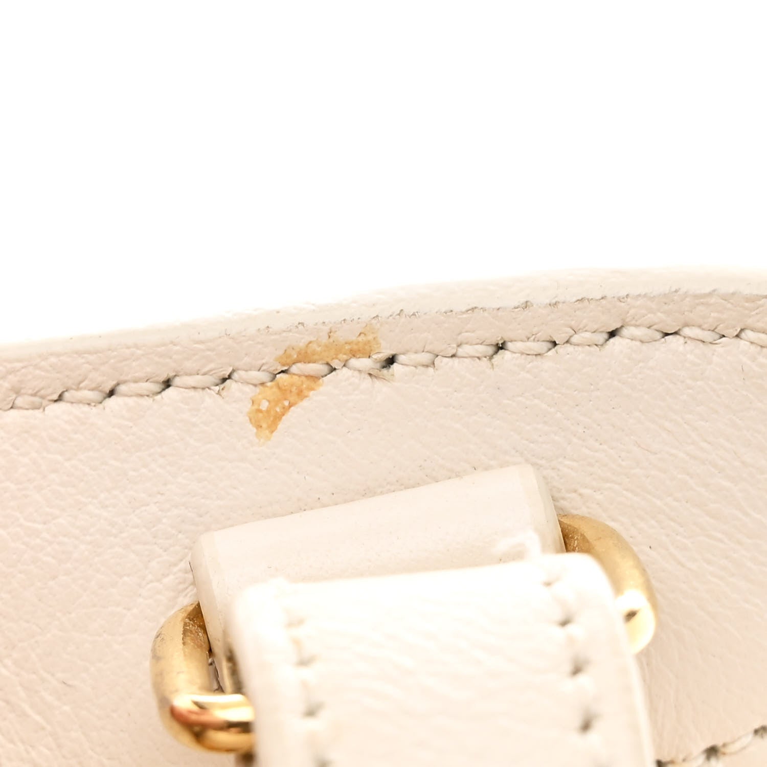 Saint Laurent Calfskin Baby Monogram Cabas Dove White 11 of 12