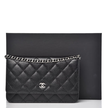 Chanel Caviar Quilted Wallet On Chain WOC Black 8 of 8
