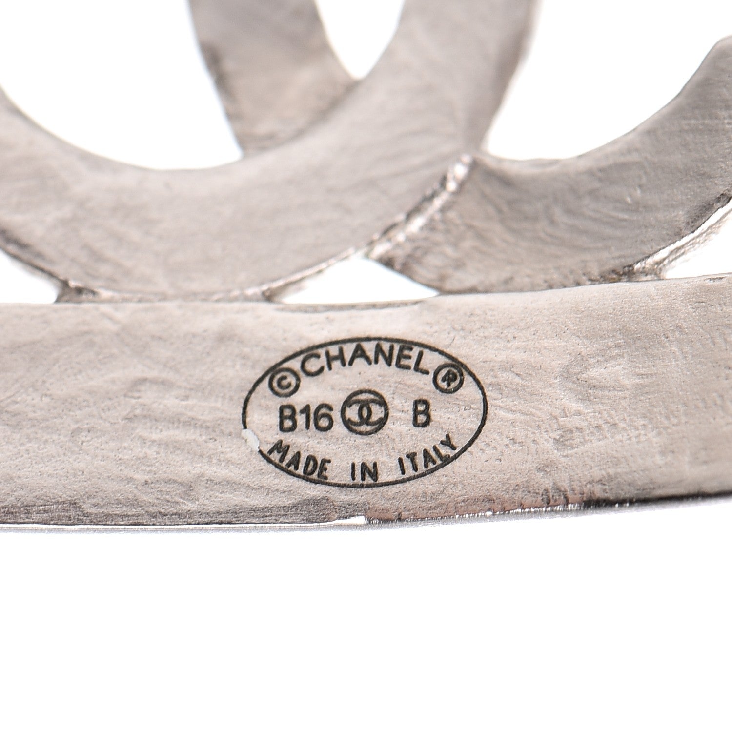 Chanel Metal CC Cuff Silver 4 of 5