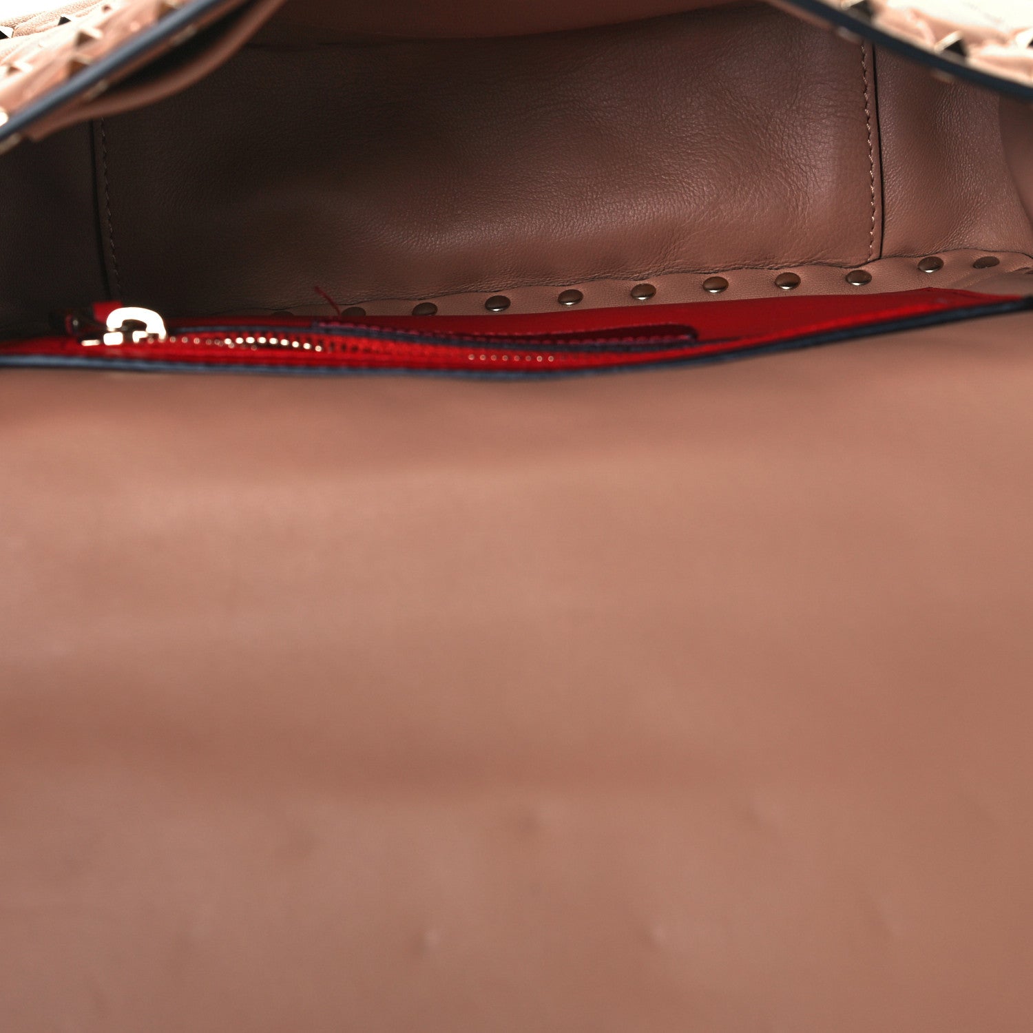 Valentino Garavani Nappa Medium Rockstud Spike Shoulder Bag Soft Noisette 5 of 11