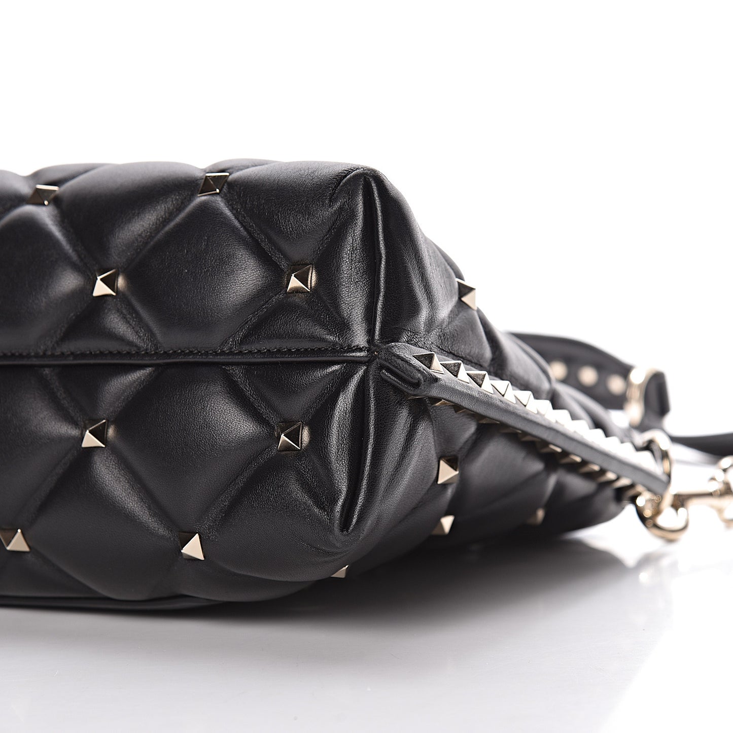 Nappa Candystud Shoulder Bag Black