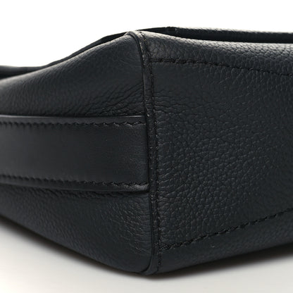 Louis Vuitton Calfskin Aerogram Messenger Black 7 of 9