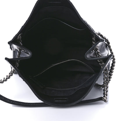 Saint Laurent Crinkled Calfskin Matelasse Monogram Medium Niki Shopper Tote Black 5 of 9