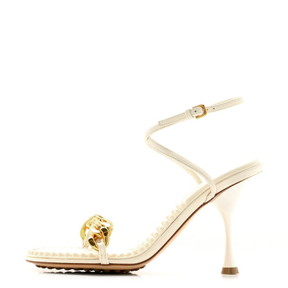 Bottega Veneta Lambskin Dot 90mm Sandals 36 String 1 of 9