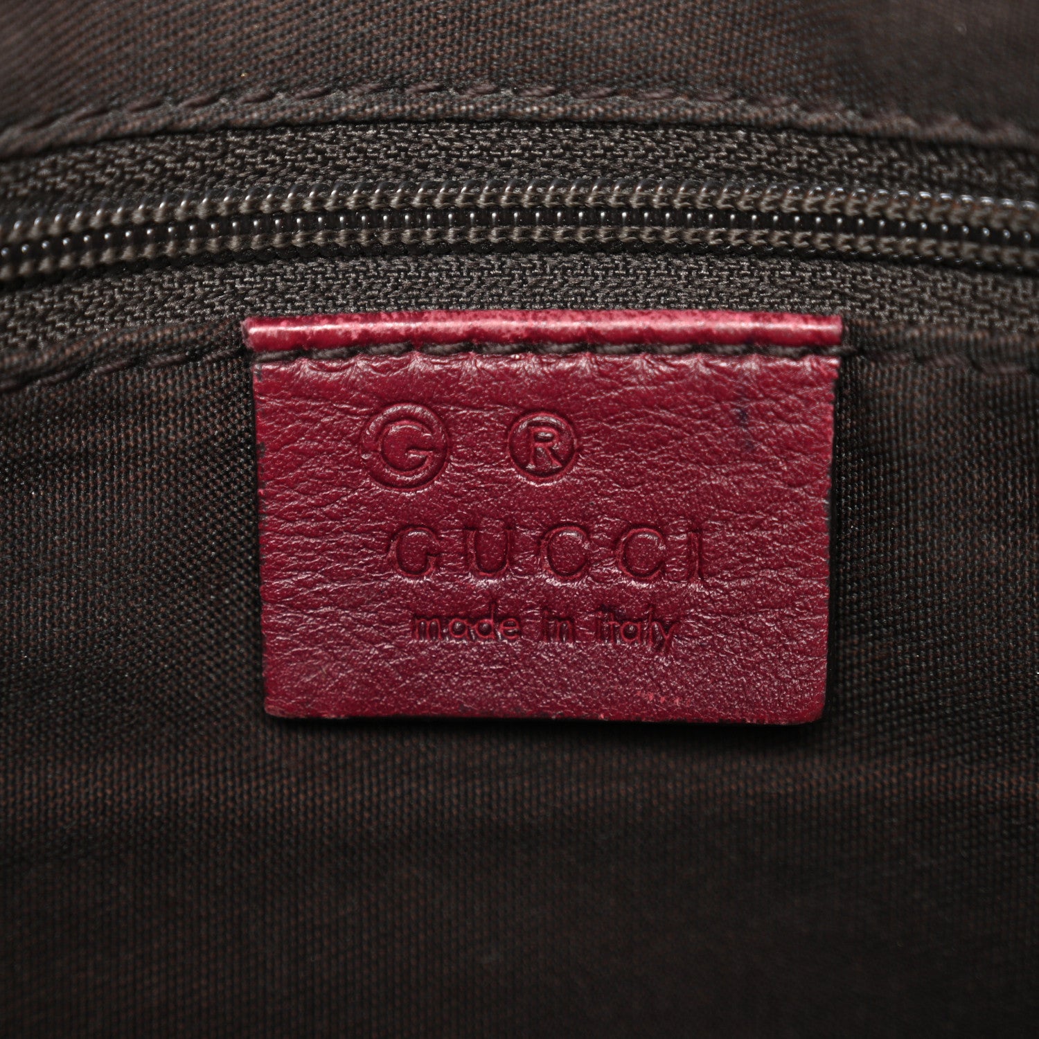 Gucci Calfskin Horsebit Embossed Abbey Messenger Red 6 of 16