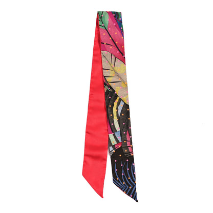 Hermes Silk Plumetis Twilly Rose 2 of 3