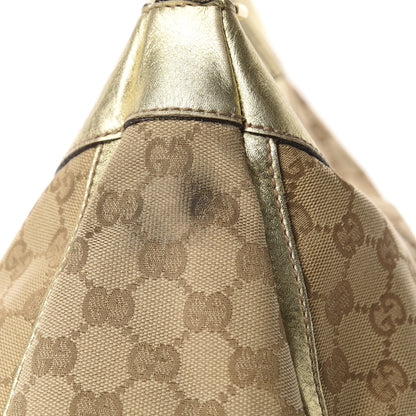 Gucci Monogram Large D Gold Hobo Gold 12 of 19