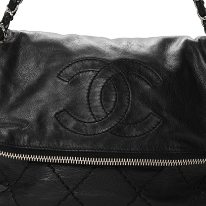 Chanel Calfskin Expandable Flap Black Black 8 of 11