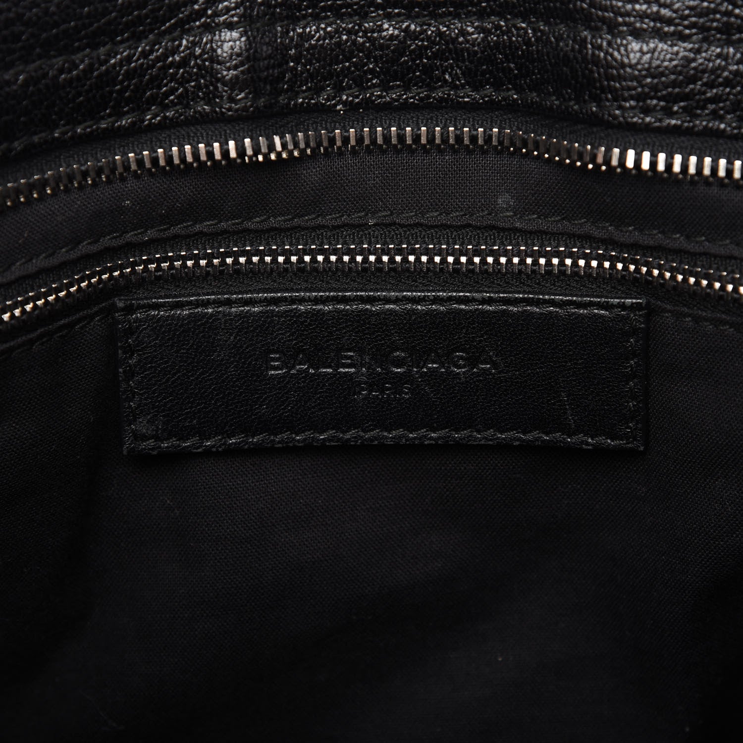 Balenciaga Chevre Silver Metallic Edge Hardware City Black 8 of 10