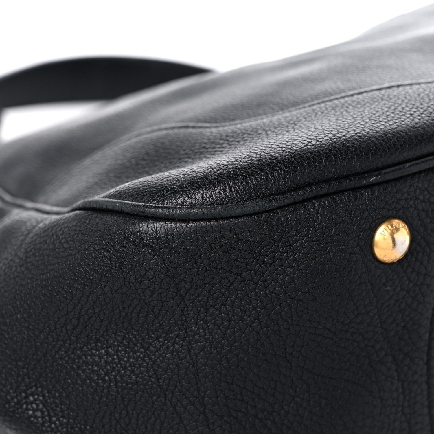 Prada Vitello Daino Shoulder Bag Black 7 of 15